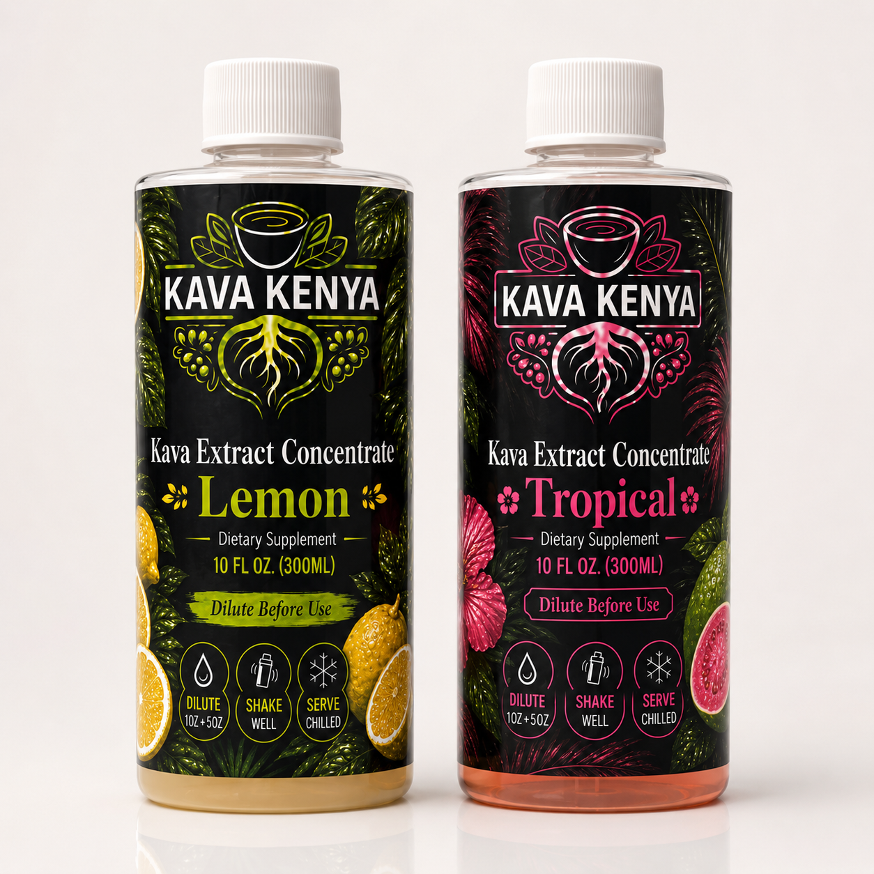 Flavored Kava Concentrate, Kenya, Tropical/Lemon/Iced Tea