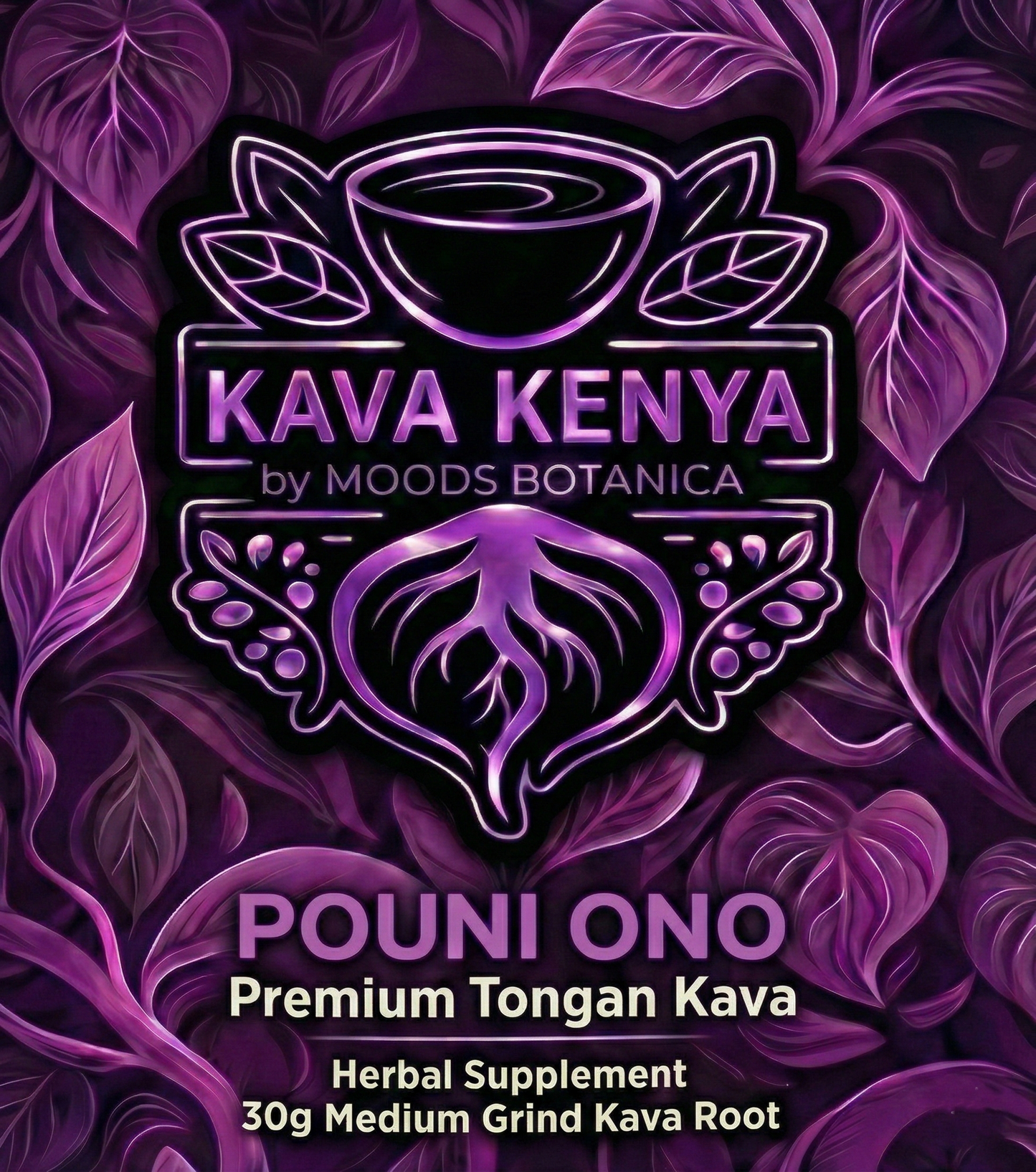 Pouni Ono Medium Grind Kava, Kenya