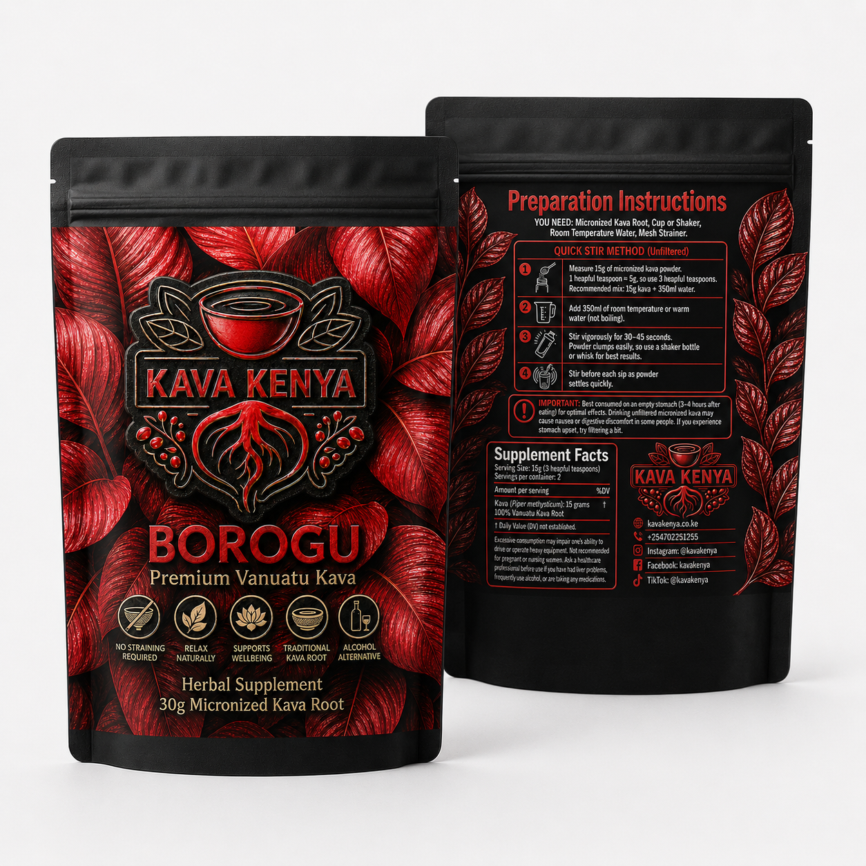 Borogu Micronized Kava, Kenya