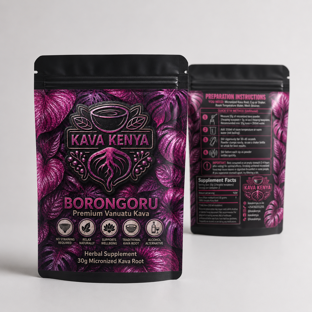 Borongoru Micronized Kava, Kenya