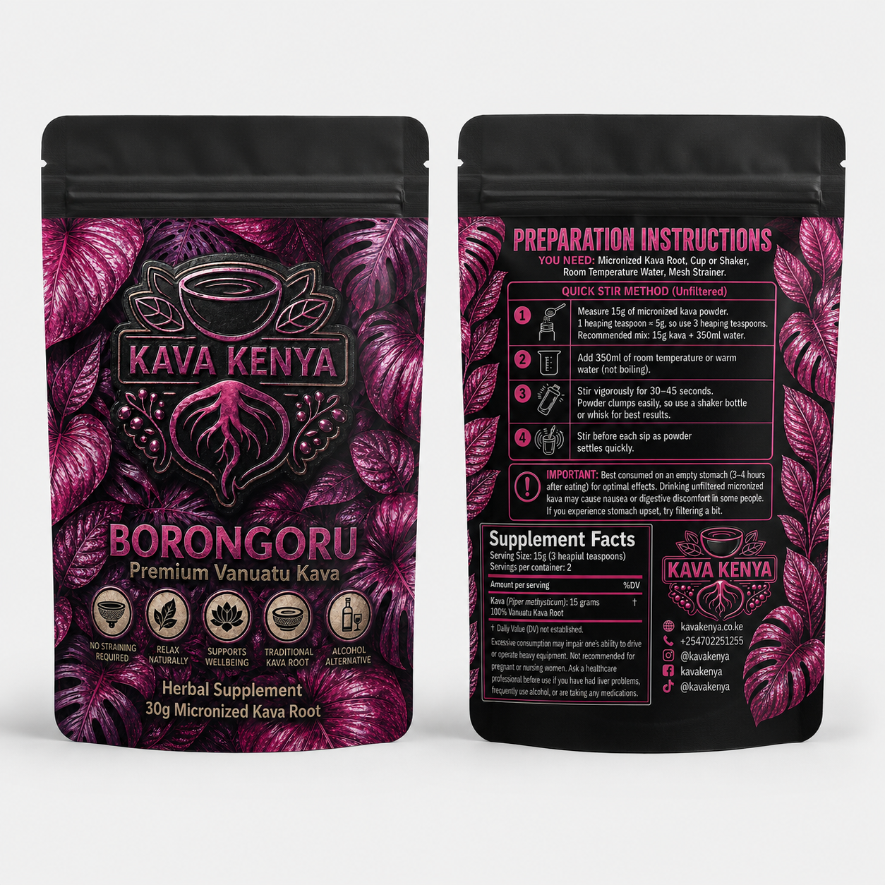Borongoru Micronized Kava, Kenya