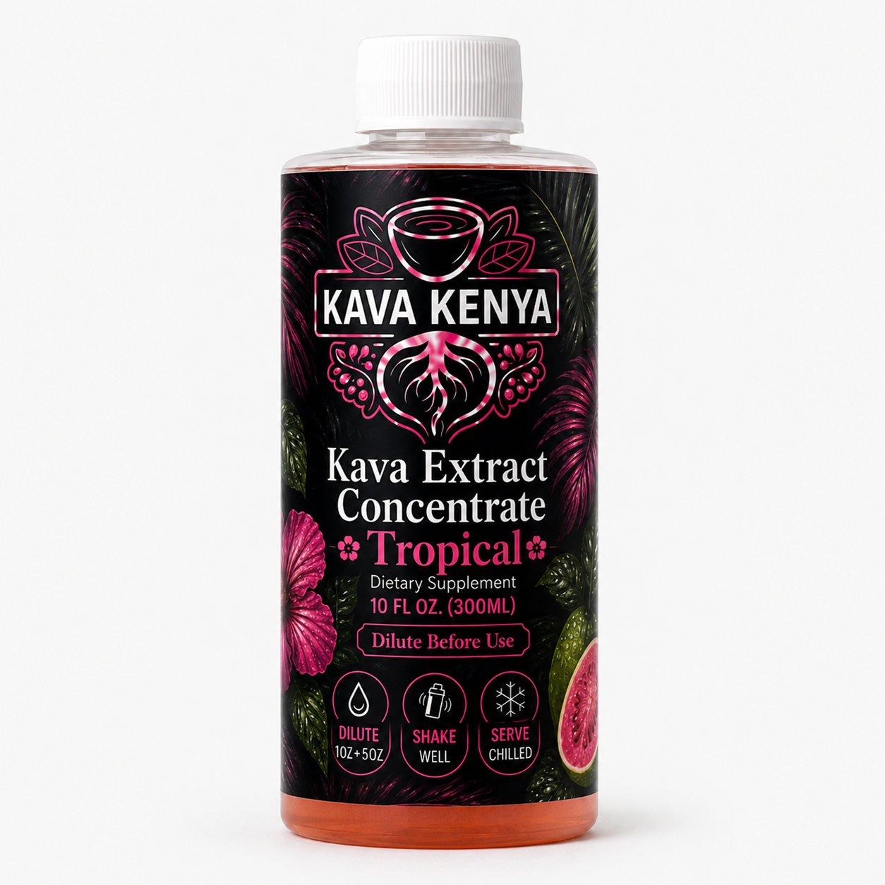 Flavored Kava Concentrate, Kenya, Tropical/Lemon/Iced Tea